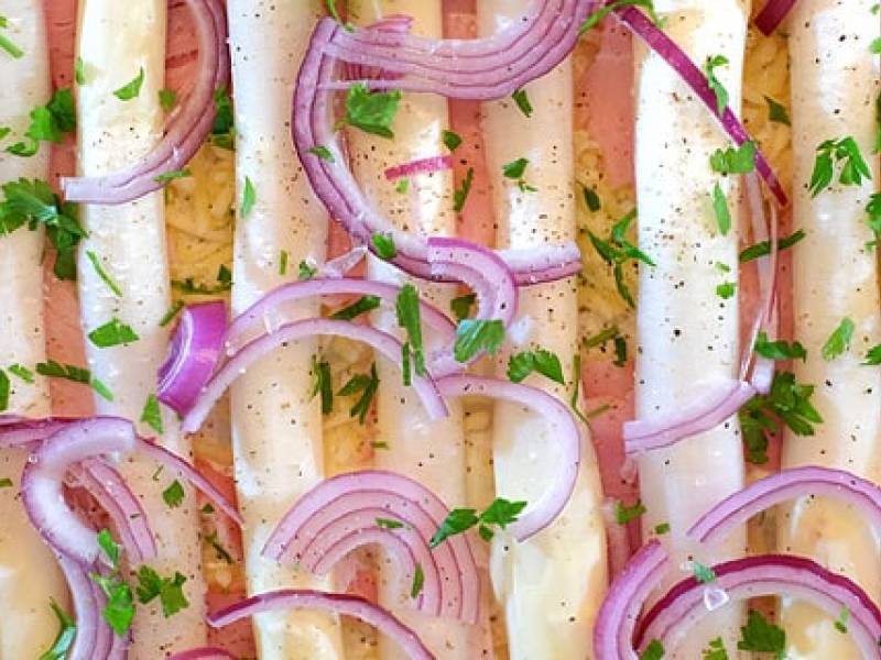 Flamkuchen met asperges